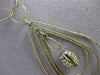 ESTATE EXTRA LARGE .90CT DIAMOND 14K YELLOW GOLD OVAL SPIDER WEB LARIAT NECKLACE