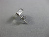 ESTATE LARGE .30CT DIAMOND 14K WHITE GOLD 3D CLASSIC SQUARE LOVE EARRINGS #21642