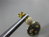 ESTATE LARGE 2.32CT WHITE & BLACK DIAMOND 18K YELLOW & BLACK GOLD OVAL EARRINGS