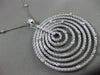 ESTATE MASSIVE 1.23CT DIAMOND 18KT WHITE GOLD ETOILE WOVEN MESH CIRCULAR PENDANT