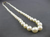 ESTATE LARGE LONG 14K YELLOW GOLD AAA SOUTH SEA PEARL GRADUATING NECKLACE #22694