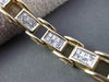 ESTATE WIDE 2.58CT DIAMOND 14KT TWO TONE GOLD 3D INVISIBLE TENNIS BRACELET #3008