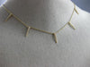 ESTATE .15CT DIAMOND 14KT YELLOW GOLD 3D CLASSIC BY THE YARD SPIKY FUN NECKLACE