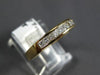ESTATE .46CT DIAMOND 14KT YELLOW GOLD 3D PRINCESS CUT ANNIVERSARY RING #15774