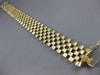 ESTATE WIDE & LONG 14KT YELLOW GOLD 3D HANDCRAFTED ITALIAN PANTHER BRACELET