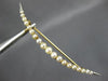 ESTATE AAA SOUTH SEA PEARL 14K YELLOW GOLD 3D CLASSIC GRADUATING MOON BROOCH PIN
