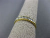 ESTATE .27CT DIAMOND 14KT YELLOW GOLD 9 STONE PRINCESS CHANNEL ANNIVERSARY RING