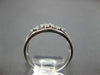 ESTATE .48CT ROUND CUT DIAMOND 14K WHITE GOLD 3D CLASSIC FLOWER CLUSTER FUN RING
