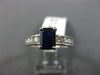ESTATE 1.87CT DIAMOND & AAA SAPPHIRE 18KT WHITE GOLD CLASSIC 3D ENGAGEMENT RING