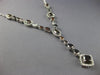ESTATE LARGE GIA 15.17CT WHITE & CHOCOLATE FANCY DIAMOND 18K WHITE GOLD NECKLACE