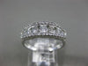 ESTATE .75CT DIAMOND 14KT WHITE GOLD 3D SEVEN STONE GRADUATING ANNIVERSARY RING