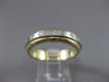 ESTATE .40CTW DIAMOND 14KT TWO TONE GOLD FLOATING MENS ANNIVERSARY RING #10837