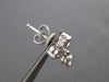 ESTATE .40CT DIAMOND 18KT WHITE GOLD 3D BEZEL BUTTERFLY HANGING EARRINGS #6417