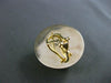 ESTATE LARGE 14KT YELLOW GOLD 3D CIRCULAR PUMPKIN RIDGED CLIP ON EARRINGS