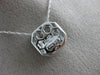 ESTATE .50CT WHITE & FANCY YELLOW DIAMOND 14K WHITE GOLD FILIGREE PENDANT #20803