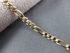 ESTATE LONG 14KT YELLOW GOLD CLASSIC FIGARO LOBSTER LOCK BRACELET #ELVINA61