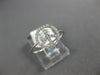 ESTATE .14CT ROUND CUT DIAMOND 14K WHITE GOLD 3D CLASSIC PEACE SIGN FUN RING