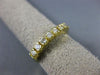 ESTATE .30CT DIAMOND 14K YELLOW GOLD 3D SEVEN STONE PRONG ANNIVERSARY RING #6431