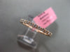 ESTATE .65CT DIAMOND 14K ROSE GOLD 3D SIZEABLE ETERNITY WEDDING ANNIVERSARY RING