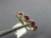 .70CT DIAMOND & AAA RUBY 14KT 2 TONE GOLD 3D INFINITY WEDDING ANNIVERSARY RING