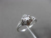 ANTIQUE .30CT DIAMOND 18K WHITE GOLD 3D SOLITAIRE FILIGREE ENGAGEMENT RING #2242