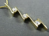 ESTATE .39CT DIAMOND 14K YELLOW GOLD 3 STONE PAST PRESENT FUTURE JOURNEY PENDANT