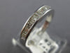 ESTATE .60CT MULTI CUT DIAMOND 14KT WHITE GOLD CHANNEL ANNIVERSARY RING #20172