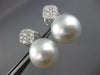 ESTATE EXTRA LARGE 1.65CT & AAA SOUTH SEA PEARL DIAMOND 18KT WHITE GOLD EARRINGS