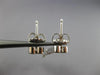 ESTATE 1.27CT DIAMOND 14KT WHITE GOLD BEZEL DOUBLE ROW HANGING EARRINGS #16917