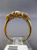 ESTATE .45CT DIAMOND 14KT YELLOW GOLD 3D CRISS CROSS WEDDING ANNIVERSARY RING