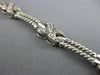 ESTATE WIDE 1.20CT DIAMOND 14KT WHITE GOLD 3D X BY THE YARD ROPE TENNIS BRACELET