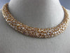 ESTATE LARGE GIA 42.93CT PINK DIAMOND 18KT ROSE GOLD CLUSTER ETERNITY NECKLACE