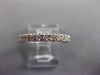 ESTATE .90CT ROUND DIAMOND 14KT WHITE GOLD 3D ETERNITY WEDDING ANNIVERSARY RING