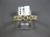 ESTATE .80CT DIAMOND 14KT YELLOW GOLD 3D 5 STONE PRONG ANNIVERSARY RING #5430