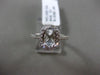 ESTATE .43CT DIAMOND 14KT WHITE GOLD 3D OVAL CLASSIC SEMI MOUNT ENGAGEMENT RING
