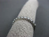 ANTIQUE .51CT ROUND DIAMOND 14KT WHITE GOLD SEMI ETERNITY RING BAND 2mm #21704