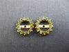 ESTATE .50CT FANCY YELLOW DIAMOND 14KT YELLOW GOLD CLASSIC ROUND JACKET EARRINGS