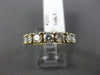 ESTATE 1.15CT DIAMOND 14KT YELLOW GOLD 3D 7 STONE WEDDING ANNIVERSARY RING #221