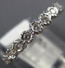 ESTATE .50CT ROUND CUT DIAMOND 14K WHITE GOLD 3D WEDDING ANNIVERSARY RING #21121