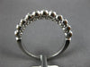 ESTATE .23CT DIAMOND 14K WHITE GOLD BEZEL SEMI ETERNITY WEDDING ANNIVERSARY RING