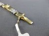 ESTATE WIDE 1.16CT DIAMOND 14KT WHITE & YELLOW GOLD FLOWER LINK TENNIS BRACELET