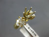 ESTATE .90CT DIAMOND 14KT YELLOW GOLD PRINCESS SEMI MOUNT ENGAGEMENT RING #16536