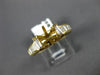 ESTATE 1.58CT DIAMOND 18KT YELLOW GOLD 6 PRONG SEMI MOUNT ENGAGEMENT RING #20856