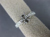 ESTATE .50CT DIAMOND 14KT WHITE GOLD MILGRAIN SEMI MOUNT ENGAGEMENT RING #17725