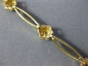 ANTIQUE .30CT ROUND DIAMOND 14K YELLOW GOLD CLASSIC DAISY FLOWER BRACELET #10577
