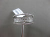 ESTATE WIDE .70CT DIAMOND 18KT WHITE GOLD 3D MULTI ROW PAVE OPEN FILIGREE RING