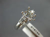 ESTATE .35CT DIAMOND 18KT WHITE GOLD 3D LUCIDA SEMI MOUNT ENGAGEMENT RING #18134
