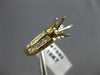 ESTATE .90CT DIAMOND 18KT 2 TONE GOLD 3D ROUND SEMI MOUNT ENGAGEMENT RING #7582