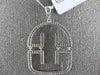 ESTATE LARGE .60CT DIAMOND 18KT WHITE GOLD 3D FLEXIBLE HOUSE PENDANT
