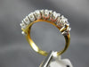 ANTIQUE .55CT DIAMOND 18K WHITE & YELLOW GOLD ANNIVERSARY RING E-F VVS #5488